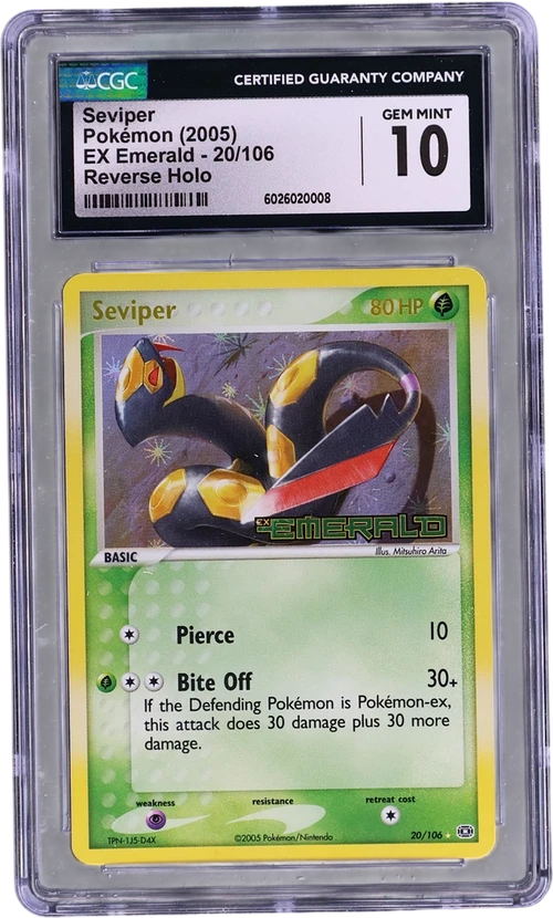 2005 Pokemon EX Emerald 20/106 Seviper Reverse Holo