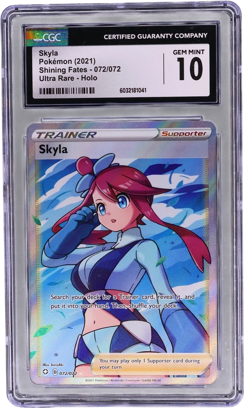 2021 Pokemon Shining Fates 072/072 Skyla Ultra Rare Holo