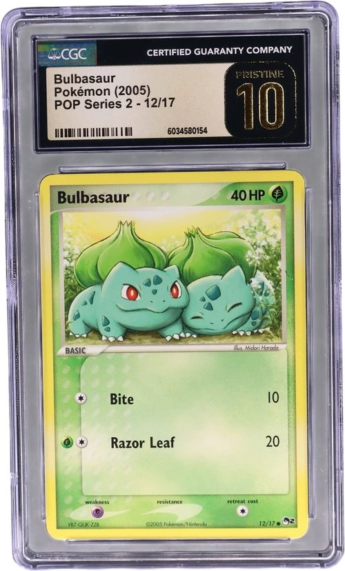 2005 Pokemon POP Series 2 12/17 Bulbasaur