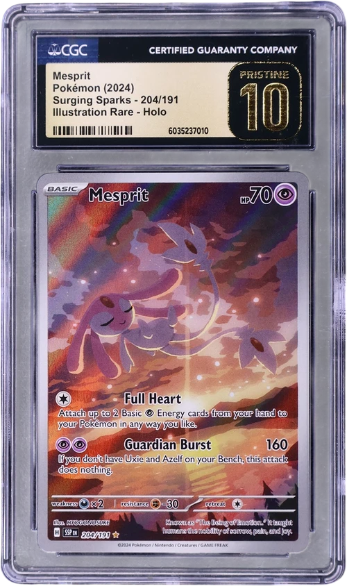 2024 Pokemon Surging Sparks - SSP EN 204/191 Mesprit Illustration Rare Holo