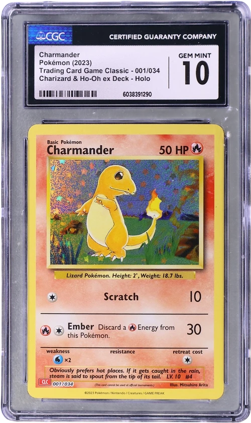 2023 Pokemon Trading Card Game Classic - CLV, CLC, CLB 001/034 Charmander Charizard & Ho-Oh ex Deck - CLC Holo