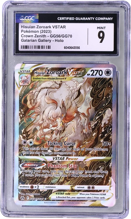 2023 Pokemon Crown Zenith GG56/GG70 Hisuian Zoroark VSTAR Galarian Gallery Holo
