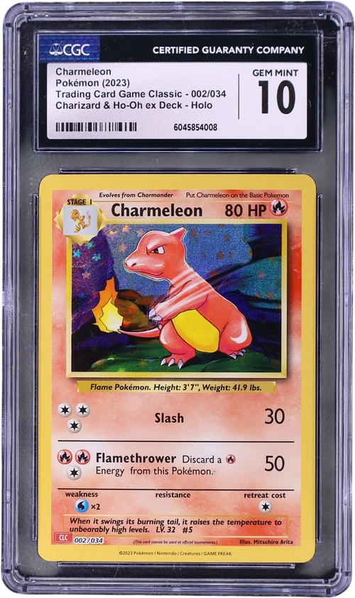 2023 Pokemon Trading Card Game Classic - CLV, CLC, CLB 002/034 Charmeleon Charizard & Ho-Oh ex Deck - CLC Holo