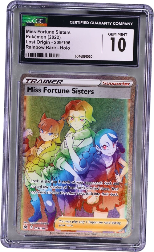 2022 Pokemon Lost Origin 209/196 Miss Fortune Sisters Rainbow Rare Holo