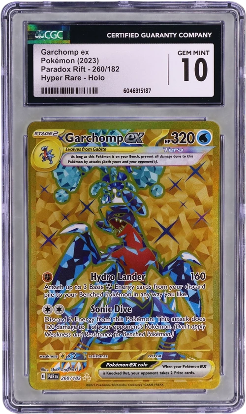 2023 Pokemon Paradox Rift - PAR EN 260/182 Garchomp ex Hyper Rare Holo