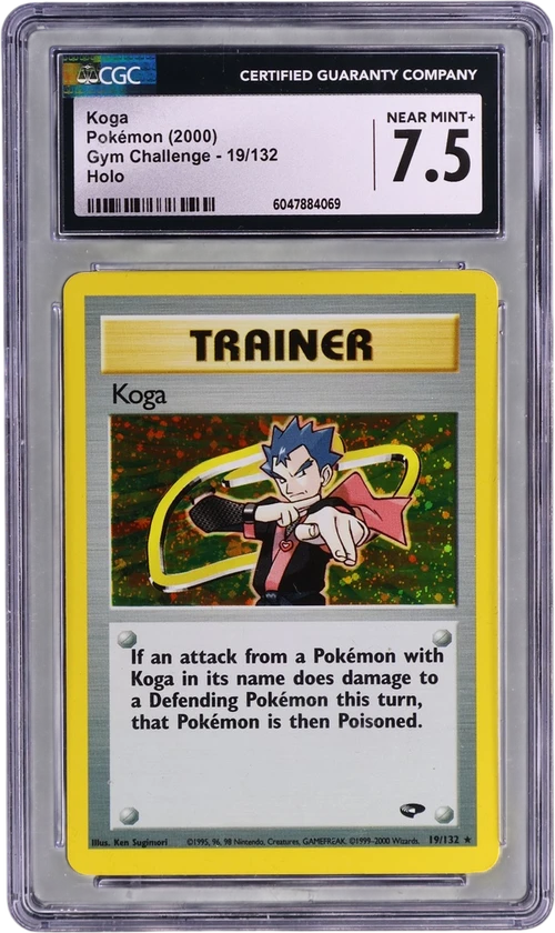 2000 Pokemon Gym Challenge - Unlimited 19/132 Koga Holo