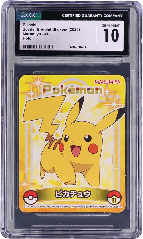 2023 Scarlet & Violet Stickers (Marumiya Archway BG) Japanese 11 Pikachu Holo