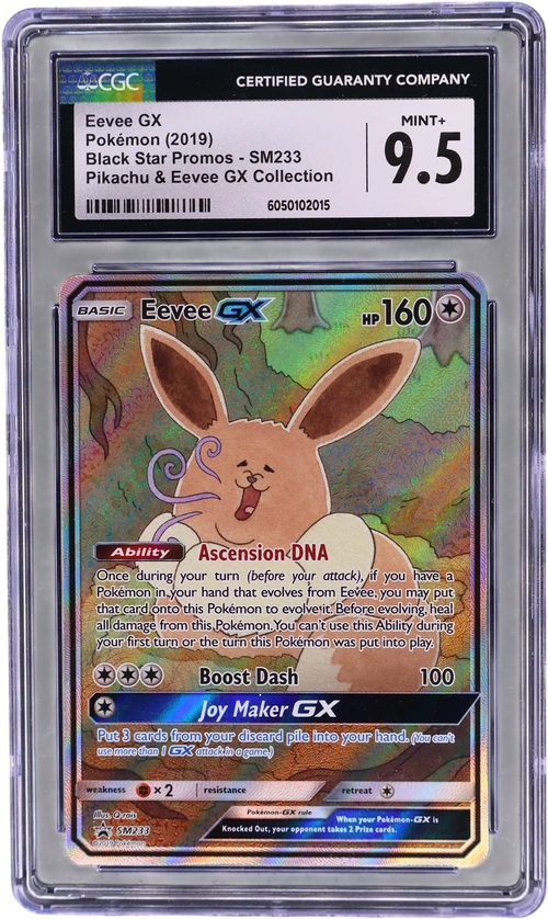 2019 Pokemon Black Star Promos - Sun & Moon SM233 Eevee GX Pikachu & Eevee GX Collection (Holo)