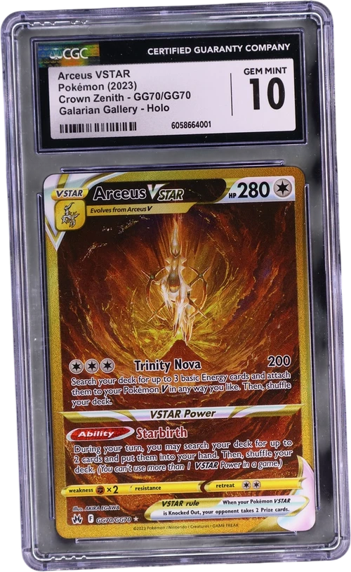 2023 Pokemon Crown Zenith GG70/GG70 Arceus VSTAR Galarian Gallery Holo