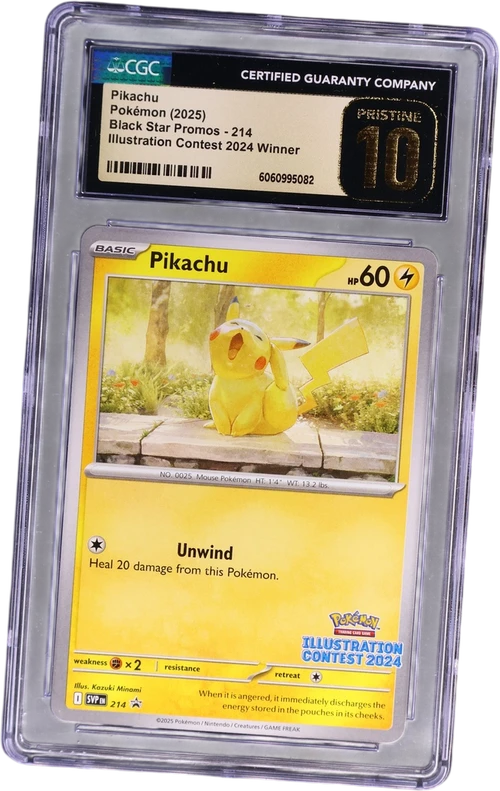 2025 Pokemon Black Star Promos - Scarlet & Violet SVP EN 214 Pikachu Illustration Contest 2024 Winner