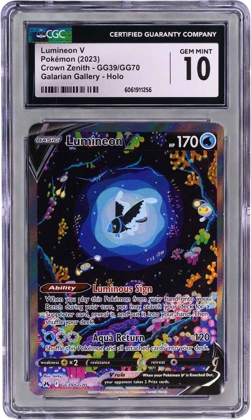 2023 Pokemon Crown Zenith GG39/GG70 Lumineon V Galarian Gallery Holo