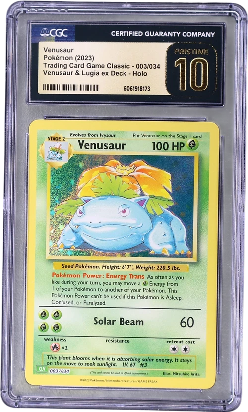 2023 Pokemon Trading Card Game Classic - CLV, CLC, CLB 003/034 Venusaur Venusaur & Lugia ex Deck - CLV Holo