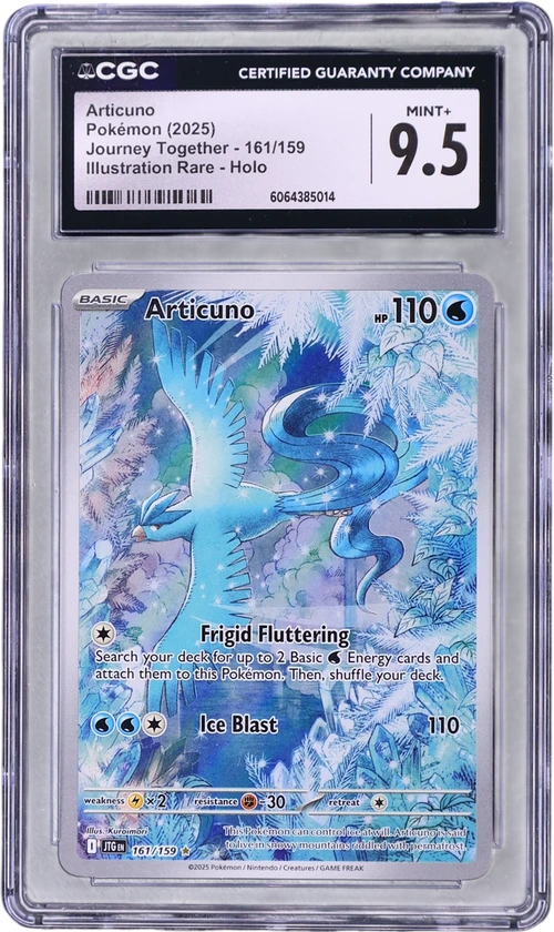 2025 Pokemon Journey Together - JTG EN 161/159 Articuno Illustration Rare Holo