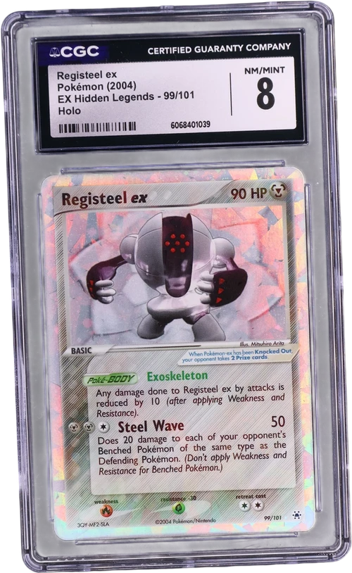 2004 Pokemon EX Hidden Legends 99/101 Registeel ex (Cracked Ice) Holo