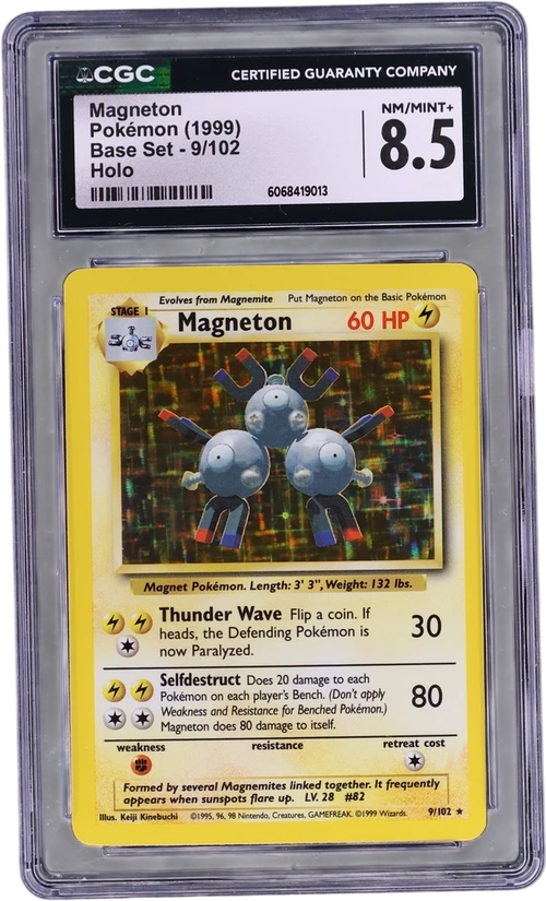 1999 Pokemon Base Set - Unlimited 9/102 Magneton Holo