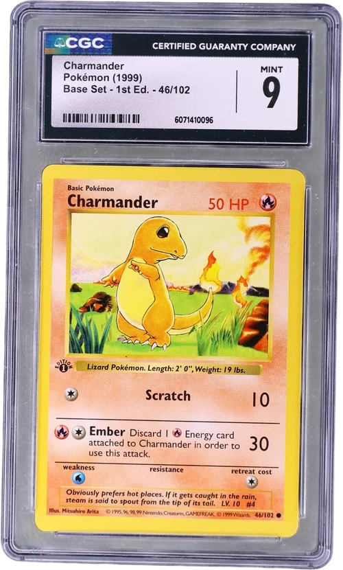 1999 Pokemon Base Set - 1st Edition 46/102 Charmander