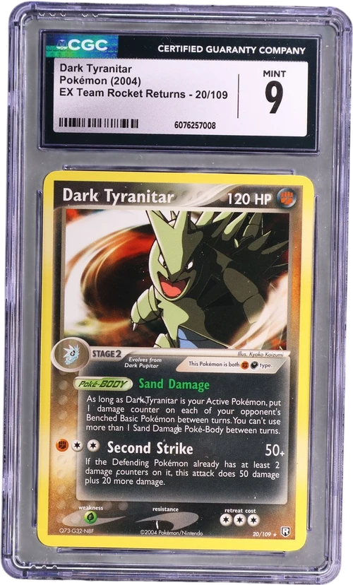 2004 Pokemon EX Team Rocket Returns 20/109 Dark Tyranitar