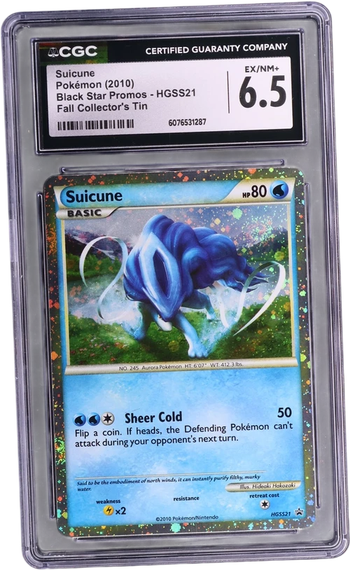 2010 Pokemon Black Star Promos - HeartGold & SoulSilver HGSS21 Suicune Fall Collector's Tin (Holo)