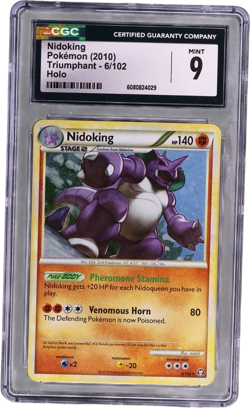 2010 Pokemon Triumphant 6/102 Nidoking Holo