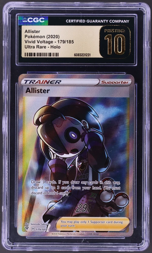 2020 Pokemon Vivid Voltage 179/185 Allister Ultra Rare Holo
