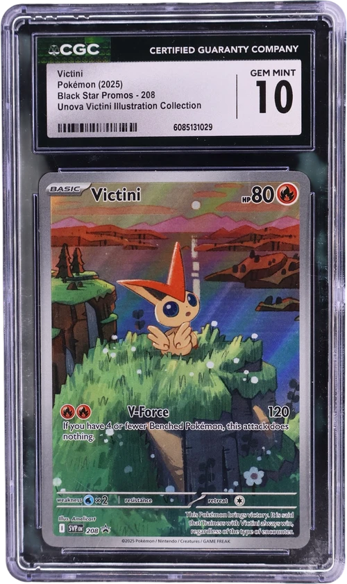 2025 Pokemon Black Star Promos - Scarlet & Violet SVP EN 208 Victini Unova Victini Illustration Collection (Holo)