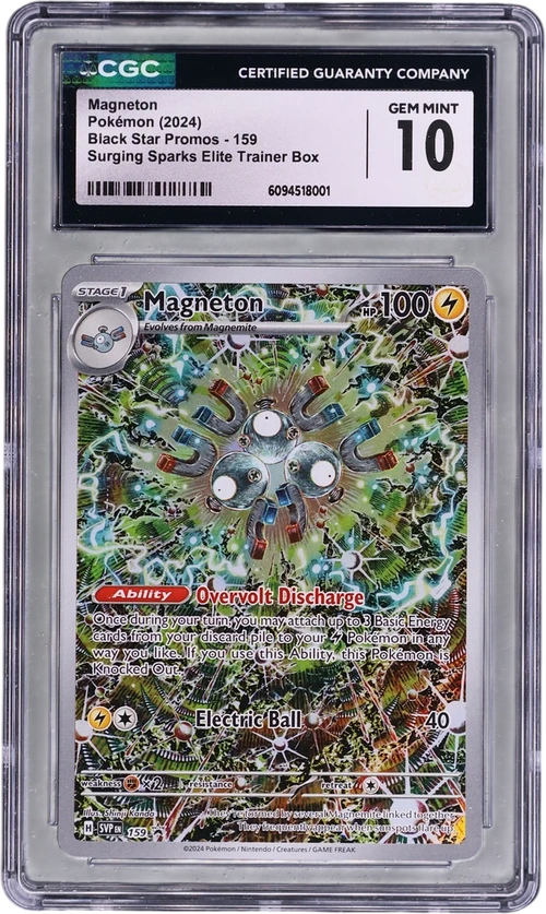 2024 Pokemon Black Star Promos - Scarlet & Violet SVP EN 159 Magneton Surging Sparks Elite Trainer Box (Holo)