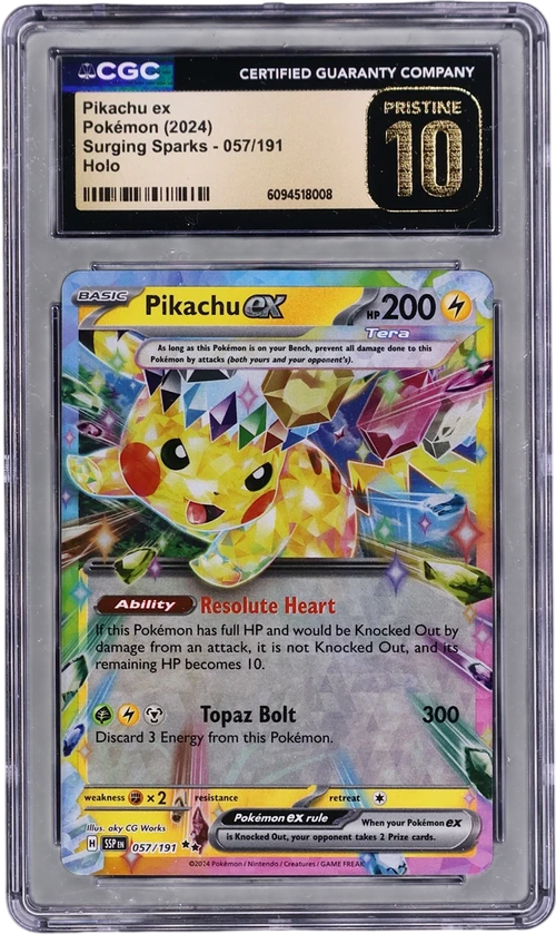 2024 Pokemon Surging Sparks - SSP EN 057/191 Pikachu ex Holo