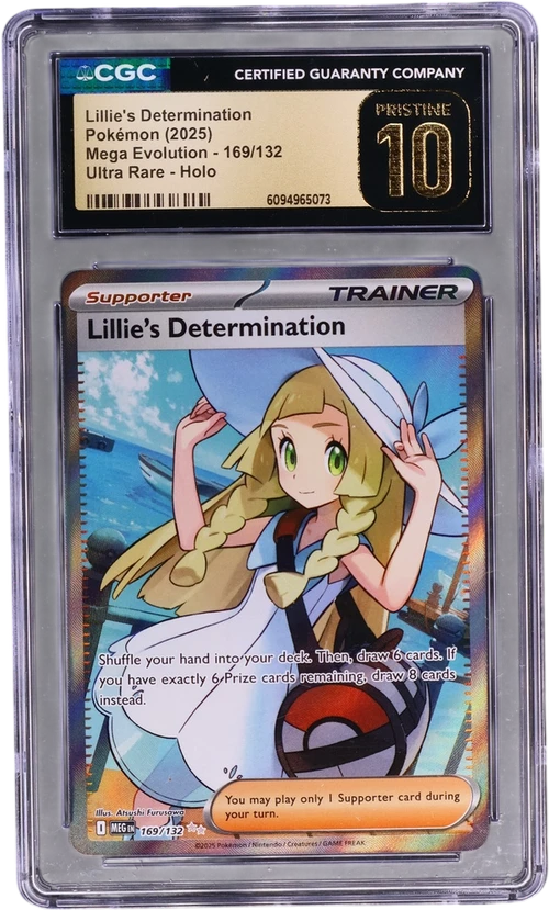 2025 Pokemon Mega Evolution - MEG EN 169/132 Lillie's Determination Ultra Rare Holo