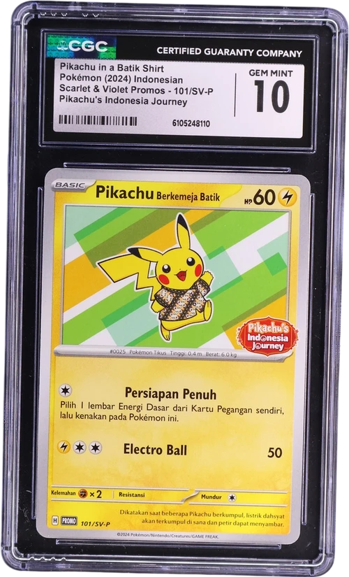 2024 Pokemon Scarlet & Violet Promos - SV-P Indonesian 101/SV-P Pikachu in a Batik Shirt Pikachu's Indonesia Journey Campaign