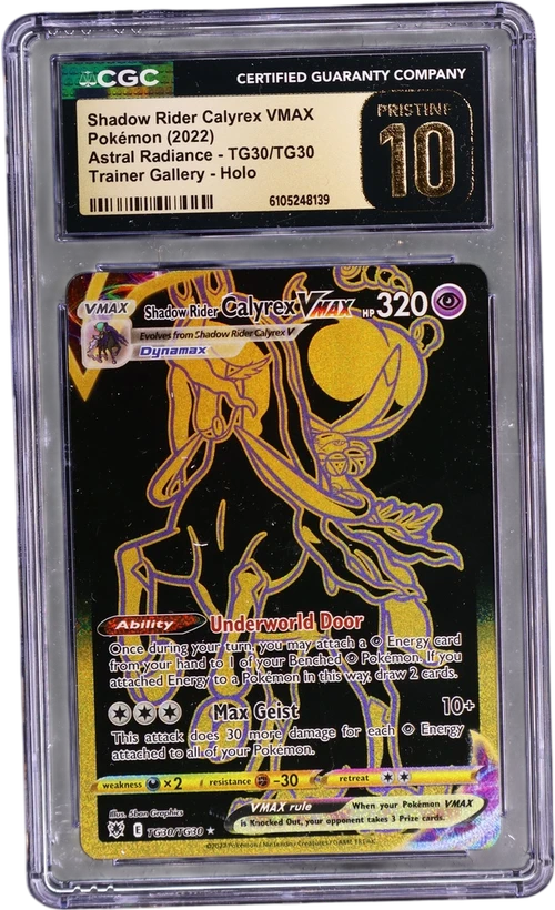 2022 Pokemon Astral Radiance TG30/TG30 Shadow Rider Calyrex VMAX Trainer Gallery Holo