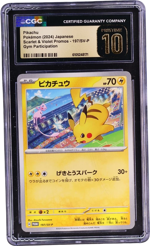 2024 Pokemon Scarlet & Violet Promos Japanese 197/SV-P Pikachu Gym Participation