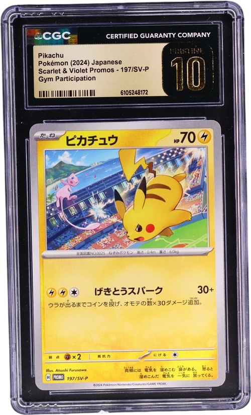 2024 Pokemon Scarlet & Violet Promos Japanese 197/SV-P Pikachu Gym Participation