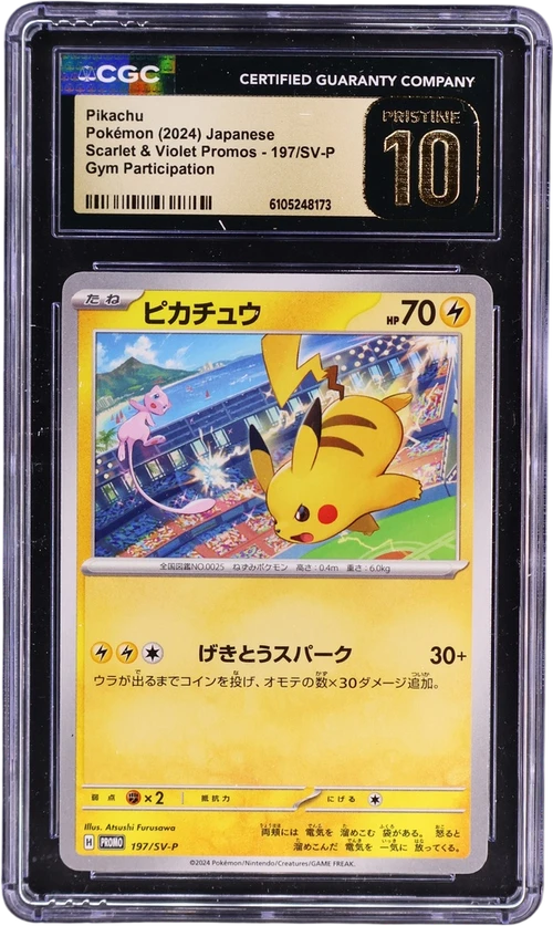 2024 Pokemon Scarlet & Violet Promos Japanese 197/SV-P Pikachu Gym Participation
