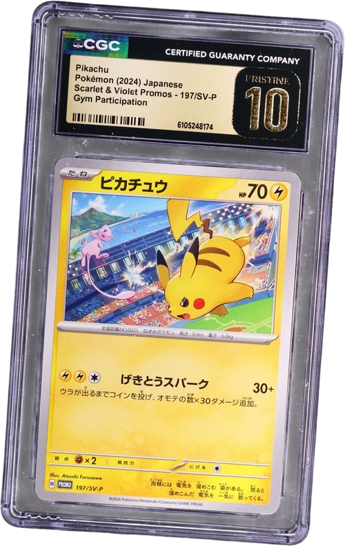 2024 Pokemon Scarlet & Violet Promos Japanese 197/SV-P Pikachu Gym Participation