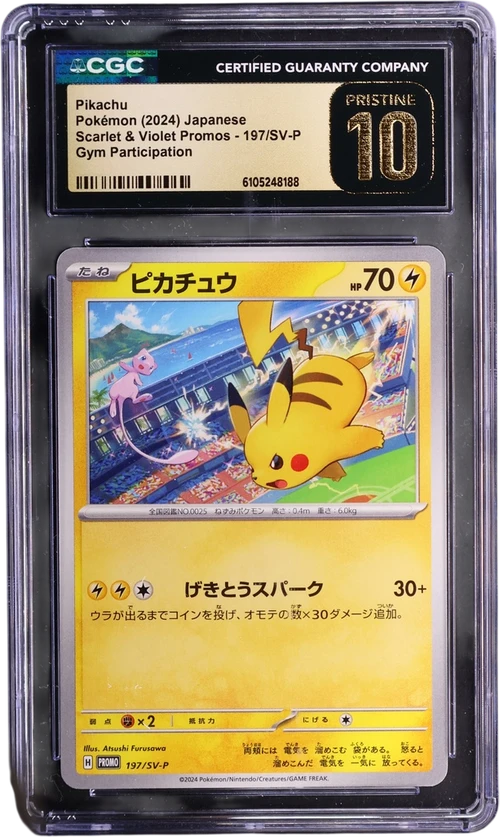 2024 Pokemon Scarlet & Violet Promos Japanese 197/SV-P Pikachu Gym Participation