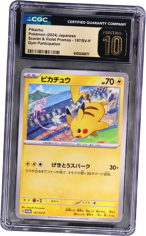 2024 Pokemon Scarlet & Violet Promos Japanese 197/SV-P Pikachu Gym Participation