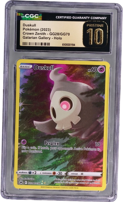 2023 Pokemon Crown Zenith GG28/GG70 Duskull Galarian Gallery Holo