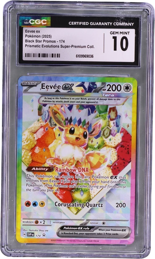 2025 Pokemon Black Star Promos - Scarlet & Violet SVP EN 174 Eevee ex Prismatic Evolutions Super-Premium Collection (Holo)