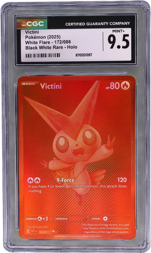 2025 Pokemon White Flare - WHT EN 172/086 Victini Black White Rare Holo