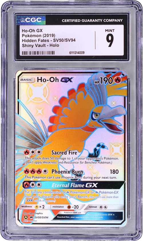 2019 Pokemon Hidden Fates SV50/SV94 Ho-Oh GX Shiny Vault Holo