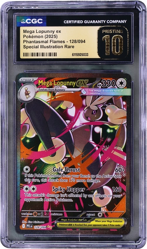 2025 Pokemon Phantasmal Flames - PFL EN 128/094 Mega Lopunny ex Special Illustration Rare (Holo)