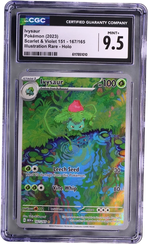 2023 Pokemon Scarlet & Violet 151 - MEW EN 167/165 Ivysaur Illustration Rare Holo