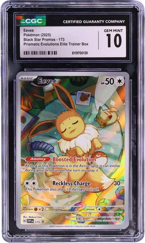 2025 Pokemon Black Star Promos - Scarlet & Violet SVP EN 173 Eevee Prismatic Evolutions Elite Trainer Box (Holo)