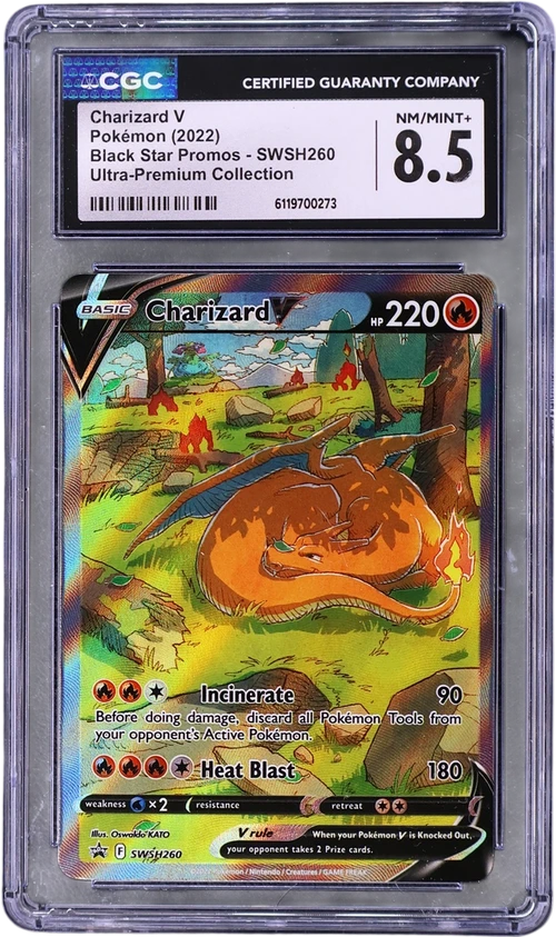 2022 Pokemon Black Star Promos - Sword & Shield SWSH260 Charizard V Ultra-Premium Collection (Holo)