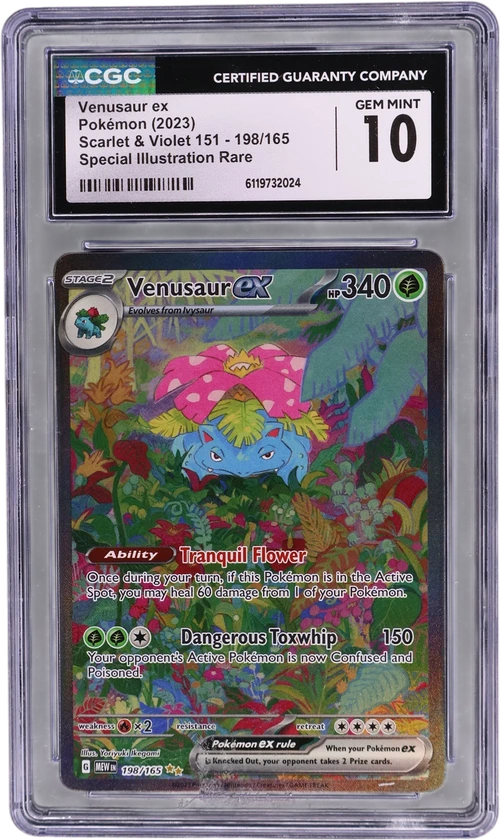 2023 Pokemon Scarlet & Violet 151 - MEW EN 198/165 Venusaur ex Special Illustration Rare (Holo)