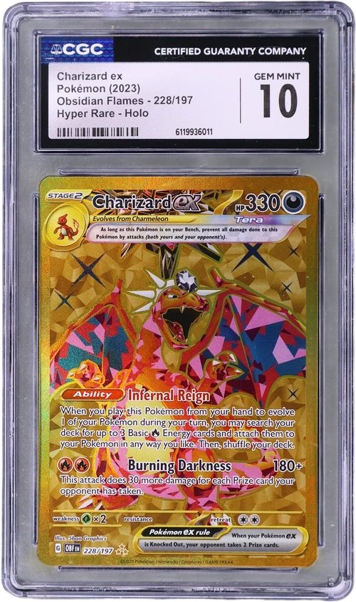 2023 Pokemon Obsidian Flames - OBF EN 228/197 Charizard ex Hyper Rare Holo