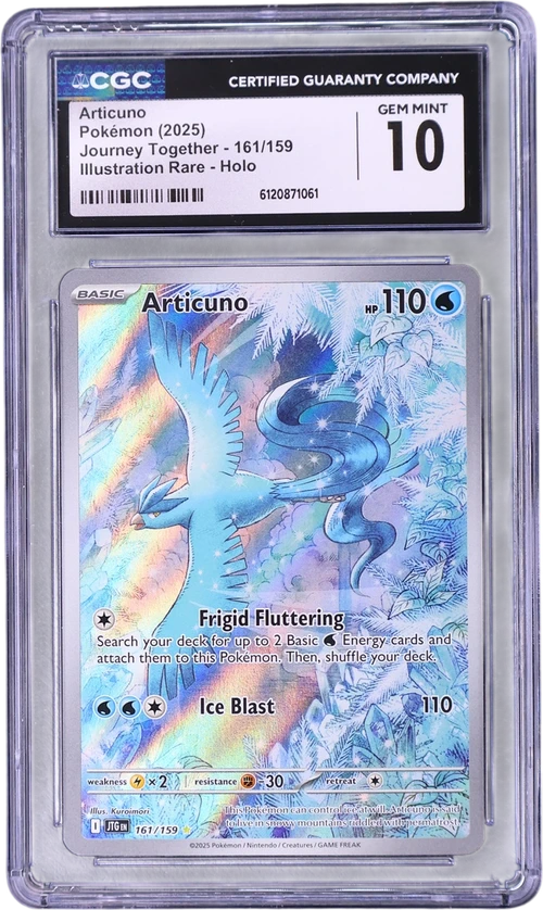 2025 Pokemon Journey Together - JTG EN 161/159 Articuno Illustration Rare Holo