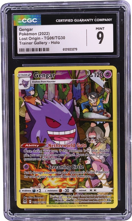 2022 Pokemon Lost Origin TG06/TG30 Gengar Trainer Gallery Holo