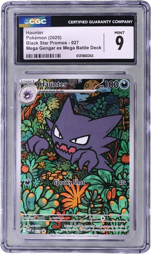 2025 Pokemon Black Star Promos - Mega Evolution MEP EN 027 Haunter Mega Gengar ex Mega Battle Deck (Holo)