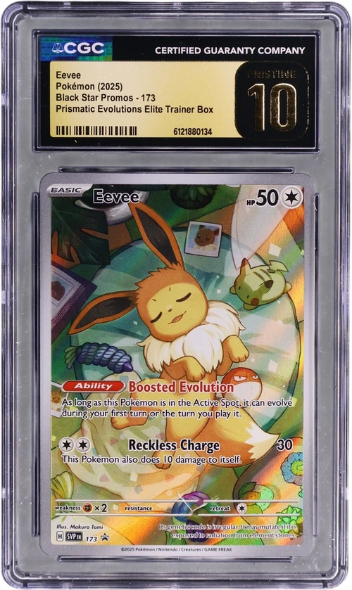 2025 Pokemon Black Star Promos - Scarlet & Violet SVP EN 173 Eevee Prismatic Evolutions Elite Trainer Box (Holo)